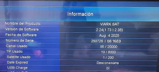 Decodificador Viark HD SAT H265 DVB-S