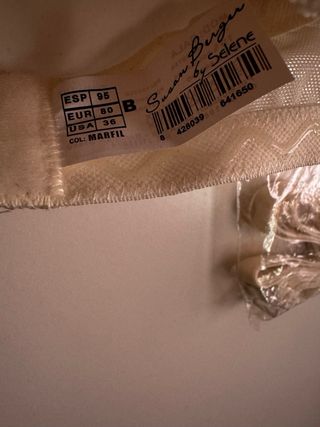 Sujetador Selene Novia Encaje Tul Beige
