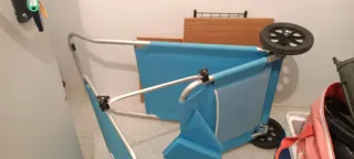 Tumbona Plegable AKTIVE con Ruedas y Toldo