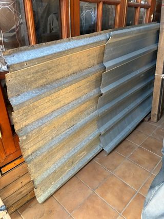 Chapa galvanizada ondulada  1,55x1,10 y 2,23x 1,10