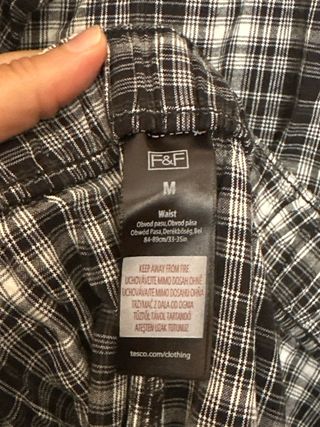 Pijama de cuadros hombre