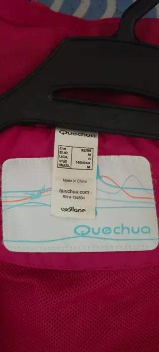 Chaqueta cortavientos Quechua rosa
