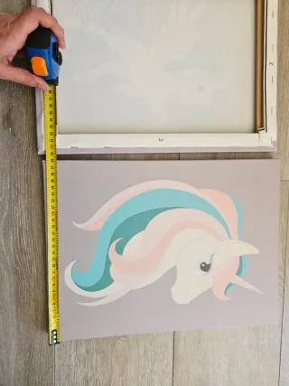 2 Lienzos Decorativos Unicornio