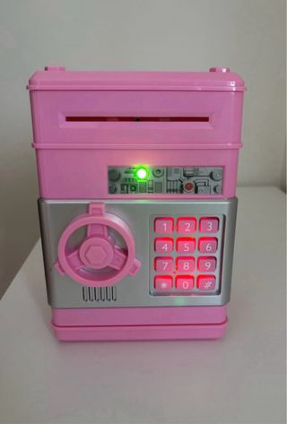 Hucha electrónica rosa