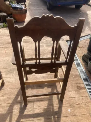 Sillón Frailero Antiguo Madera