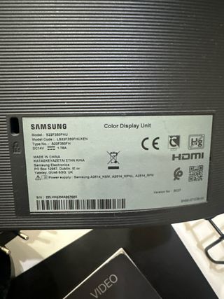 Monitor Samsung 21,5 pulgadas