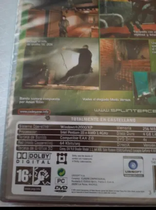 Splinter Cell Chaos Theory PC DVD ROM