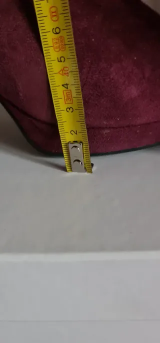 Botines L'orena Burdeos Tacon Plataforma