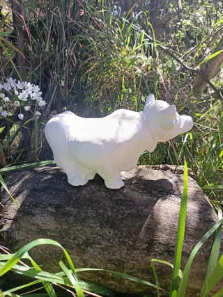 Vaca de escayola para pintar