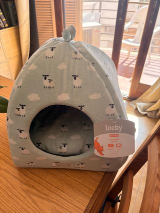 Cama para Gatos Leeby Ovejitas Nueva