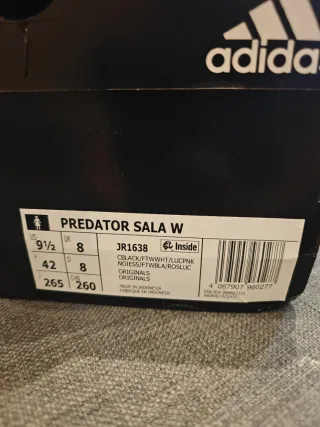 Zapatillas Adidas Predator Fútbol Sala Negras Rosa