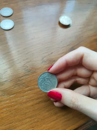 Lote 13 monedas 5 pesetas Franco 1957