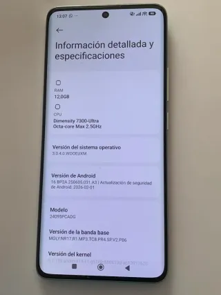 Xiaomi Poco X7 12gb de RAM y 512GB almacenamiento