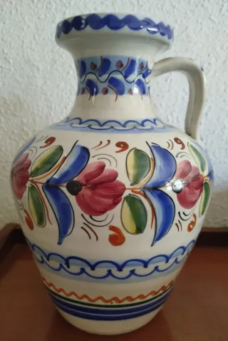 Juego 2 Jarrones de cerámica decorados 26 cm