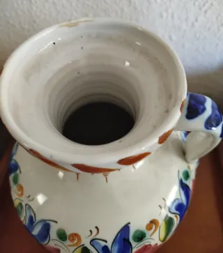 Juego 2 Jarrones de cerámica decorados 26 cm