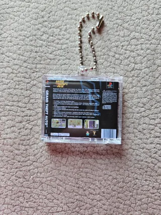 GTA Gran Theft Auto 1997 ps1 mini cd NFC keychain