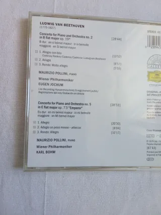 CD Beethoven Concertos 2 & 5 Emperor