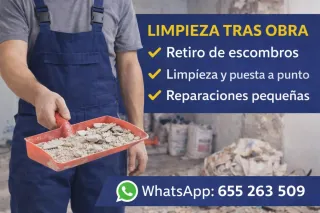 Limpieza tras obra y pequeñas reparaciones