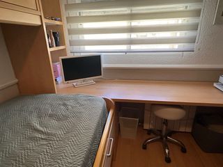 Cama nido con escritorio y altillo