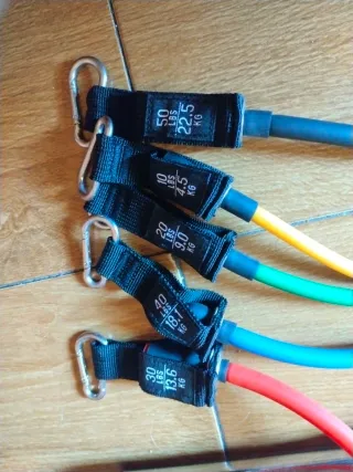 Bandas de resistencia, barra y discos