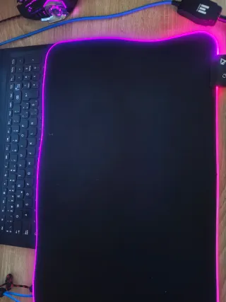 Alfombrilla Gaming LED RGB Negra