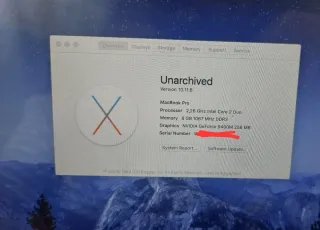 MacBook Pro 13 Plata 2009