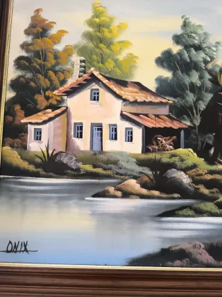 Cuadro vintage paisaje ONIX