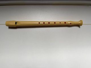 Flauta dulce color beige