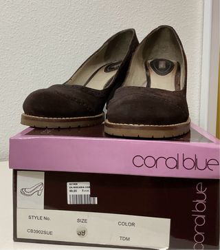 Zapatos tacón Coral Blue Marrón T39