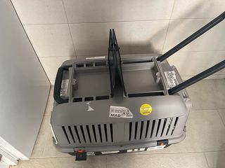 Transportín Perro/Gato Negro y Gris