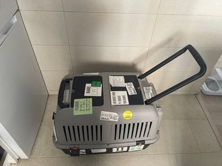 Transportín Perro/Gato Negro y Gris
