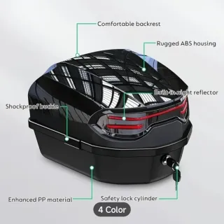 Baúl Moto Negro 35 litros