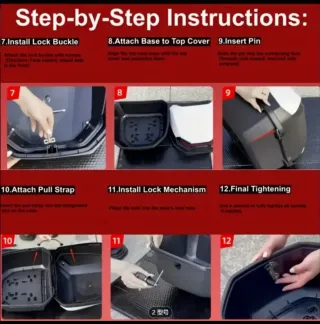 Baúl Moto Negro 35 litros