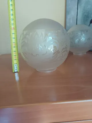 3 tulipas de cristal vintage
