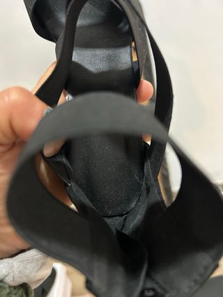 Sandalias de tacón negras verano