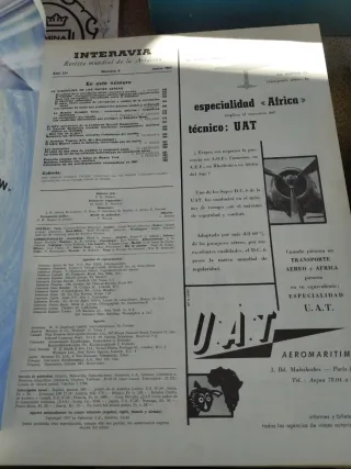 Revistas Interavia encuadernadas