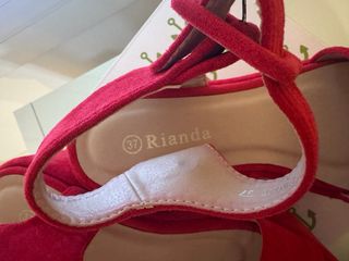 Sandalias Plataforma Rojas