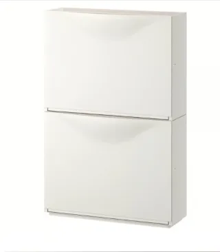 Scarpiera bianca in plastica