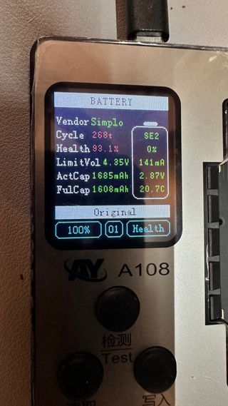 Batería iPhone SE2 - 93% Original Apple 