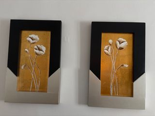 Set 2 Cuadros Decorativos Flores