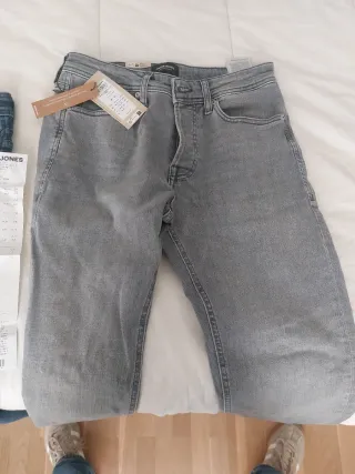 Pantalón Jack & Jones Talla 29/32 Gris