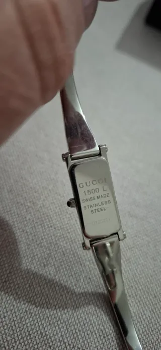 Orologio Gucci 1500L Argento e Bianco