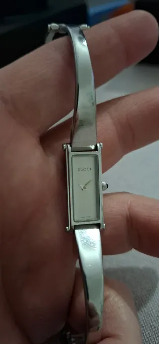 Orologio Gucci 1500L Argento e Bianco