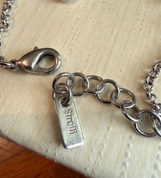 BRACCIALE “STROILI” IN DENIM E CRISTALLI