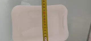 10 Scatole di Stoccaggio in Plastica Bianche