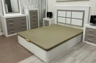 Canapé abatible madera y tela
