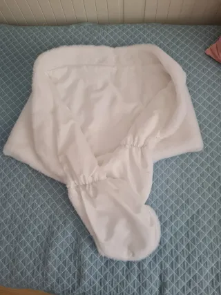 Chal novia blanco peluche