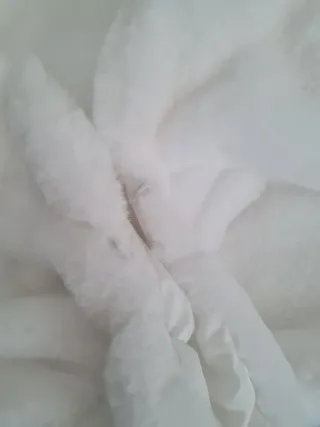 Chal novia blanco peluche