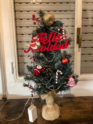 Albero di Natale Mini Decorato Illuminato