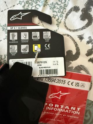 Guantes Alpinestars SP X 1 Talla M y L